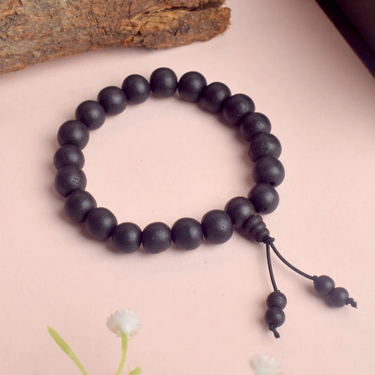 Certified Karungali Mala Bracelet + Free Tulsi Mala worth ₹200
