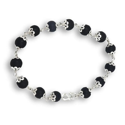 Original SIlver Karungali Bracelet + Free Tulsi Mala worth ₹200